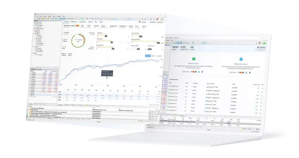 MetaTrader 5 multi-threaded strategy tester interface showing parallel backtesting and real tick data results for 2026.